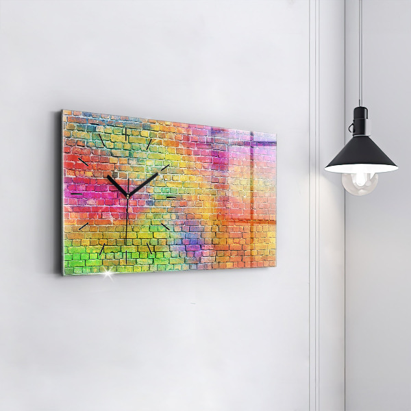 Horloge rectangulaire horizontale Mur peint