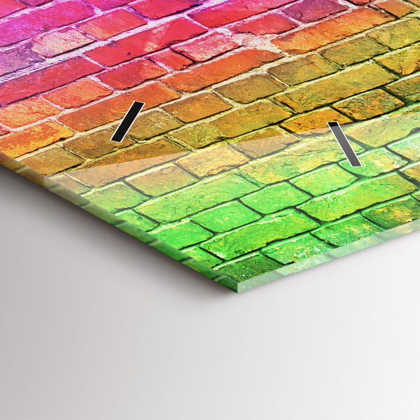 Horloge rectangulaire horizontale Mur peint