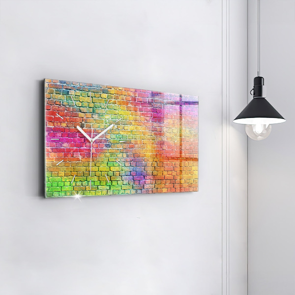 Horloge rectangulaire horizontale Mur peint