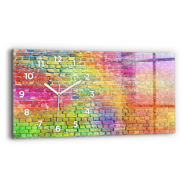 Horloge rectangulaire horizontale Mur peint