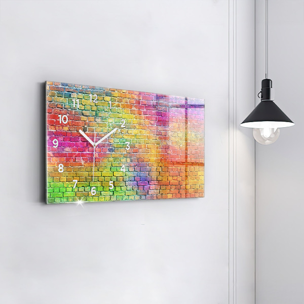 Horloge rectangulaire horizontale Mur peint