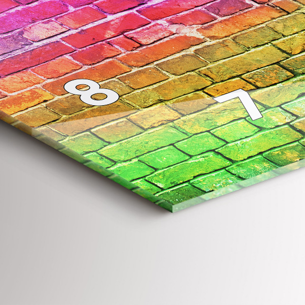 Horloge rectangulaire horizontale Mur peint