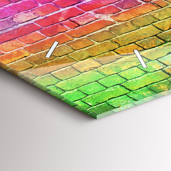 Horloge rectangulaire horizontale Mur peint