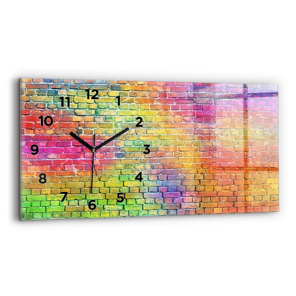 Horloge rectangulaire horizontale Mur peint