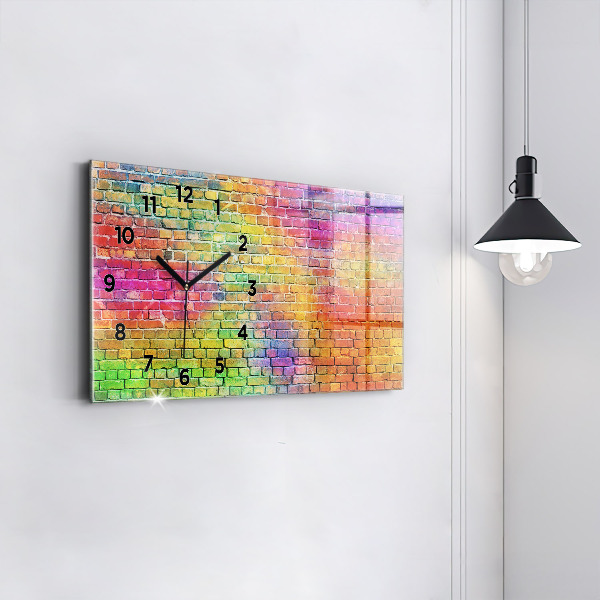 Horloge rectangulaire horizontale Mur peint