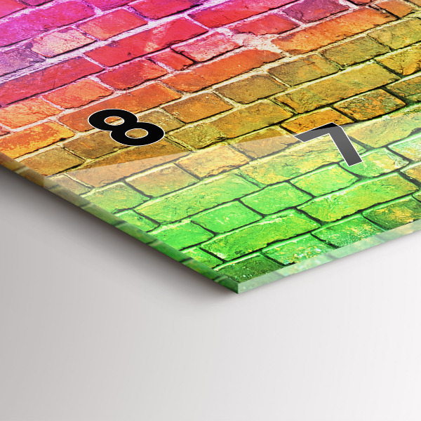 Horloge rectangulaire horizontale Mur peint