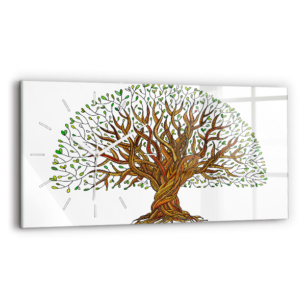 Horloge rectangulaire horizontale 'Racines d''arbres'