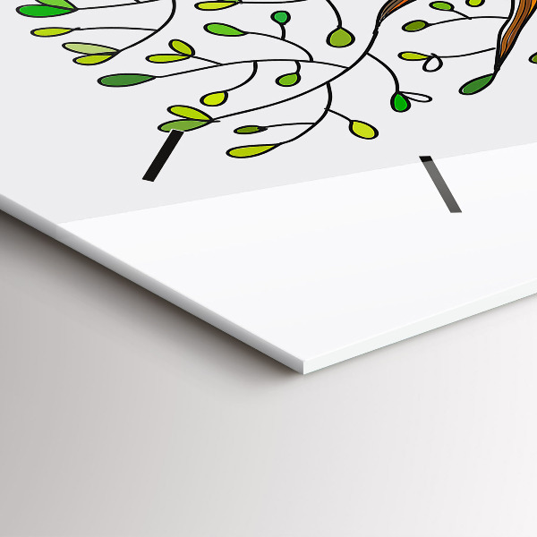 Horloge rectangulaire horizontale 'Racines d''arbres'