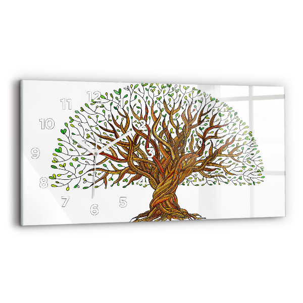 Horloge rectangulaire horizontale 'Racines d''arbres'