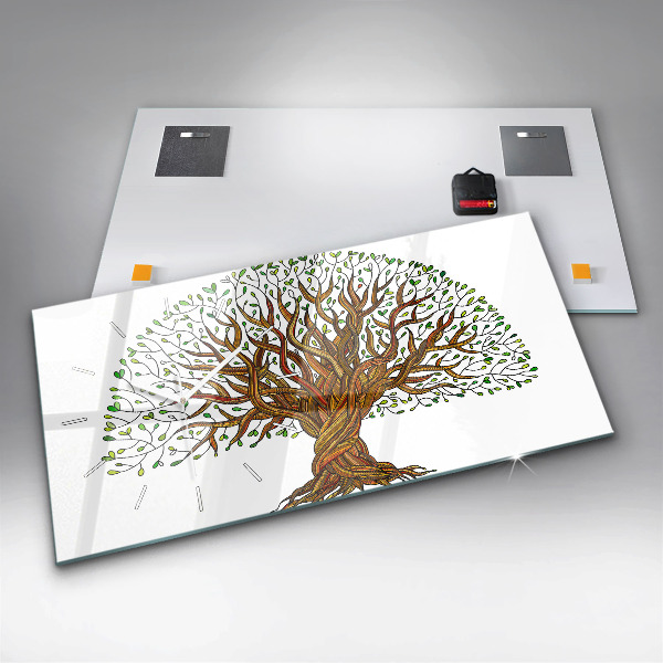 Horloge rectangulaire horizontale 'Racines d''arbres'