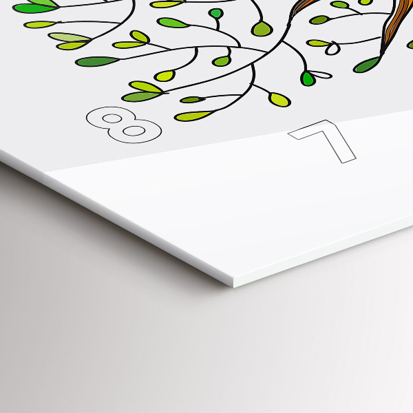 Horloge rectangulaire horizontale 'Racines d''arbres'