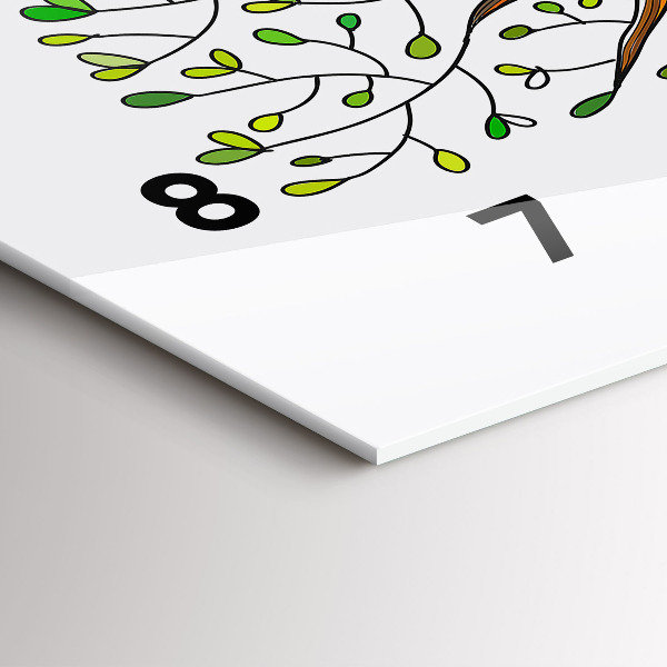 Horloge rectangulaire horizontale 'Racines d''arbres'