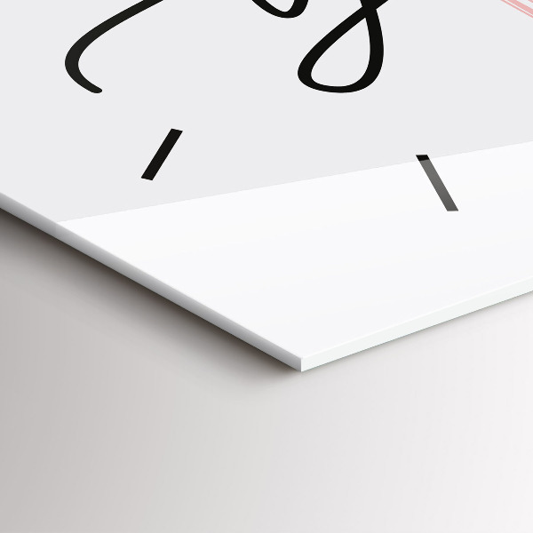 Horloge rectangulaire horizontale 'L''inscription Sois toi-même'