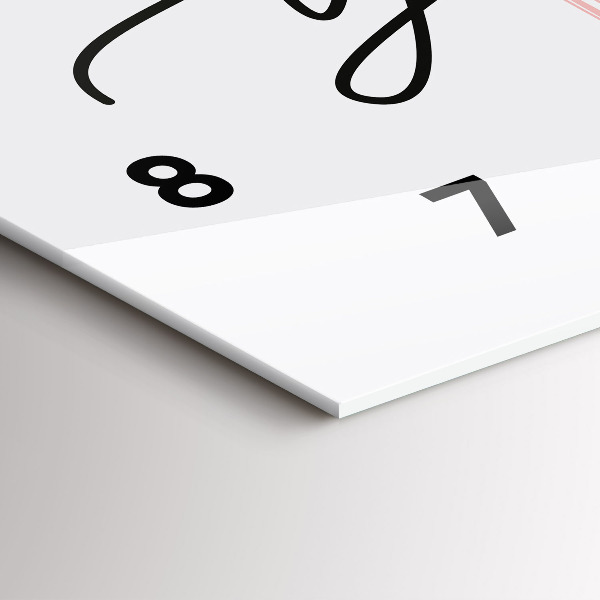 Horloge rectangulaire horizontale 'L''inscription Sois toi-même'