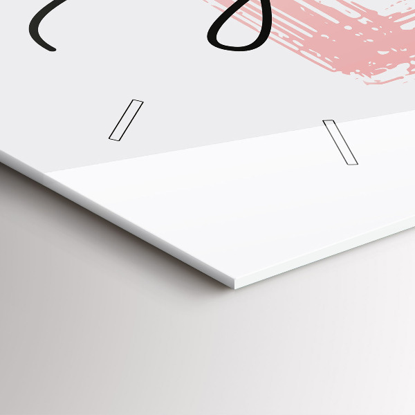 Horloge rectangulaire horizontale Inscription "Aime-toi toi-même"