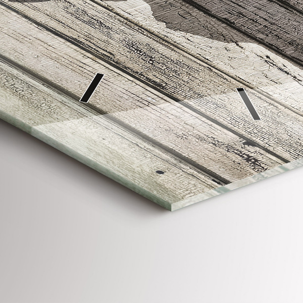 Horloge rectangulaire horizontale Cartes du monde