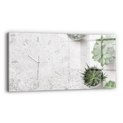 Horloge rectangulaire horizontale Plantes ornementales