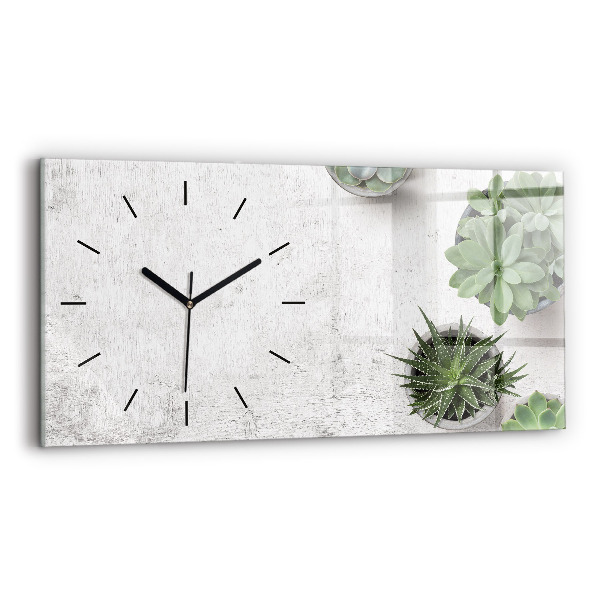 Horloge rectangulaire horizontale Plantes ornementales