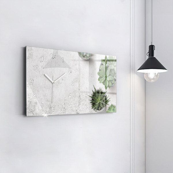 Horloge rectangulaire horizontale Plantes ornementales