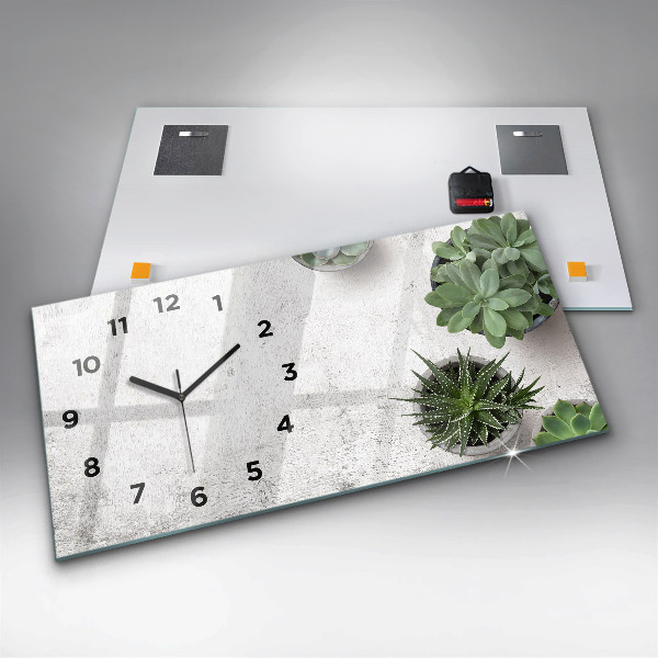 Horloge rectangulaire horizontale Plantes ornementales