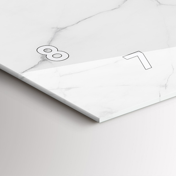 Horloge rectangulaire horizontale Marbre décoratif