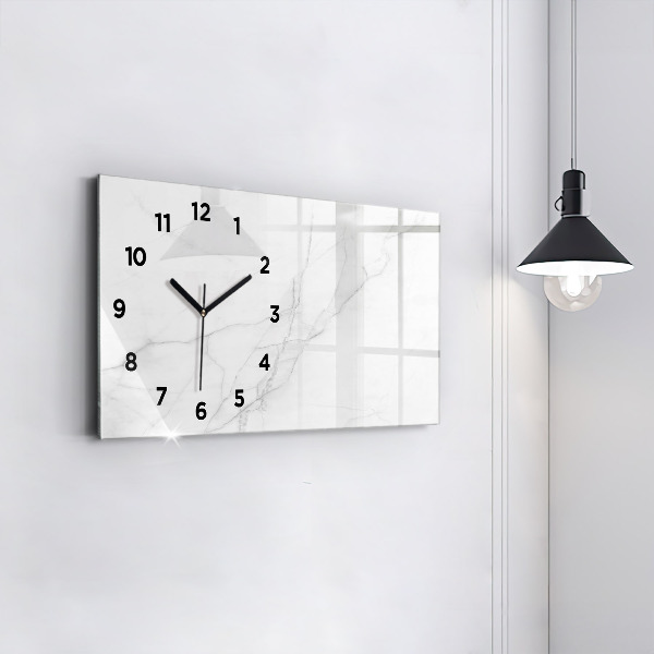 Horloge rectangulaire horizontale Marbre décoratif