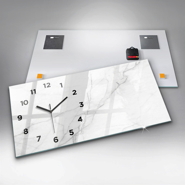 Horloge rectangulaire horizontale Marbre décoratif