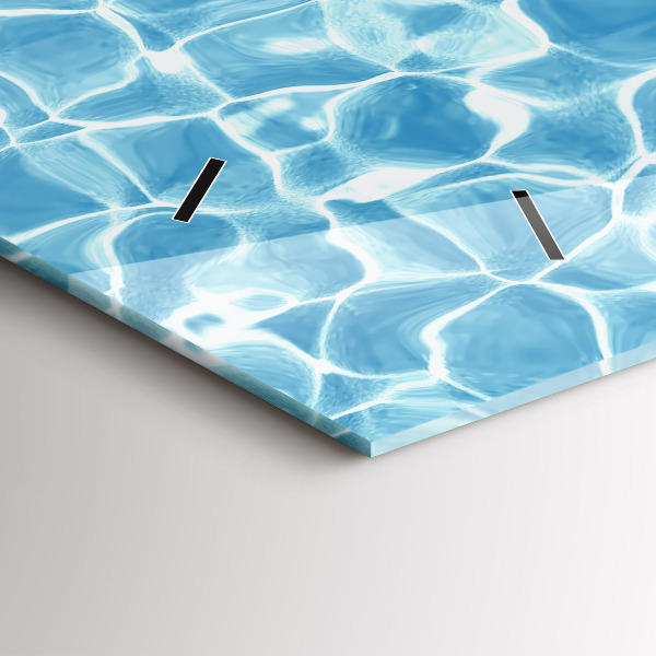 Horloge rectangulaire horizontale Pissenlits flamants roses