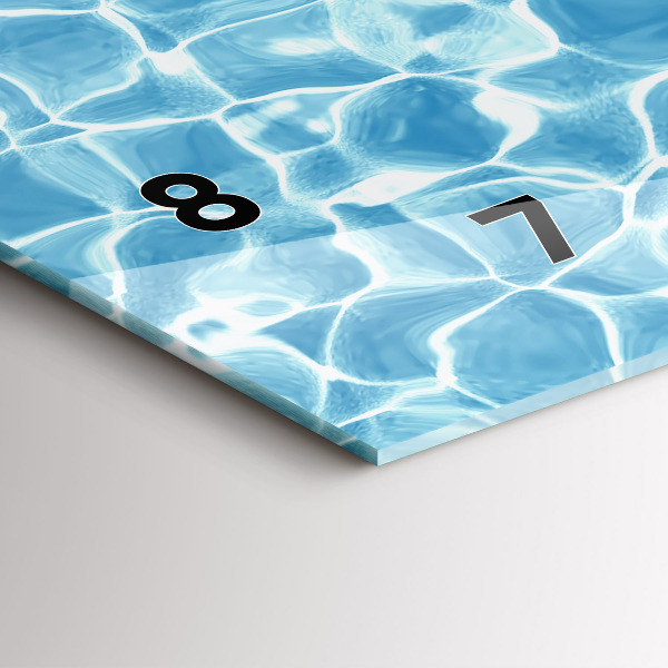 Horloge rectangulaire horizontale Pissenlits flamants roses