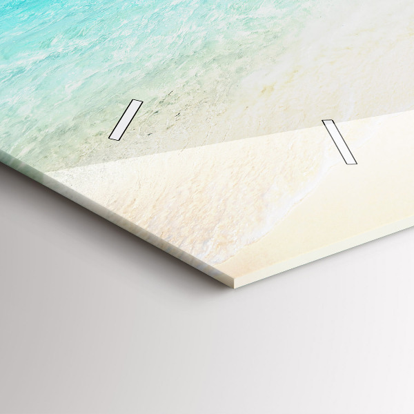 Horloge rectangulaire horizontale Île tropicale