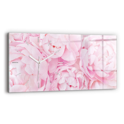 Horloge rectangulaire horizontale Fleurs en fleurs