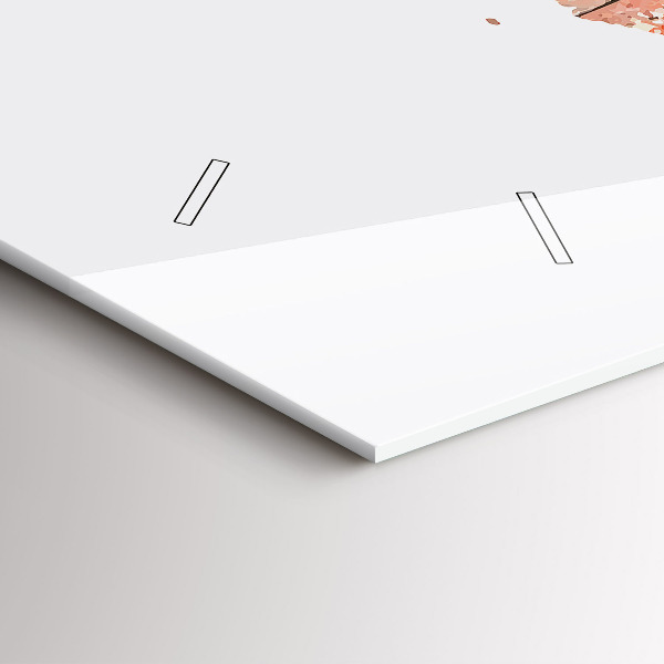 Horloge rectangulaire horizontale Vieille carte en briques