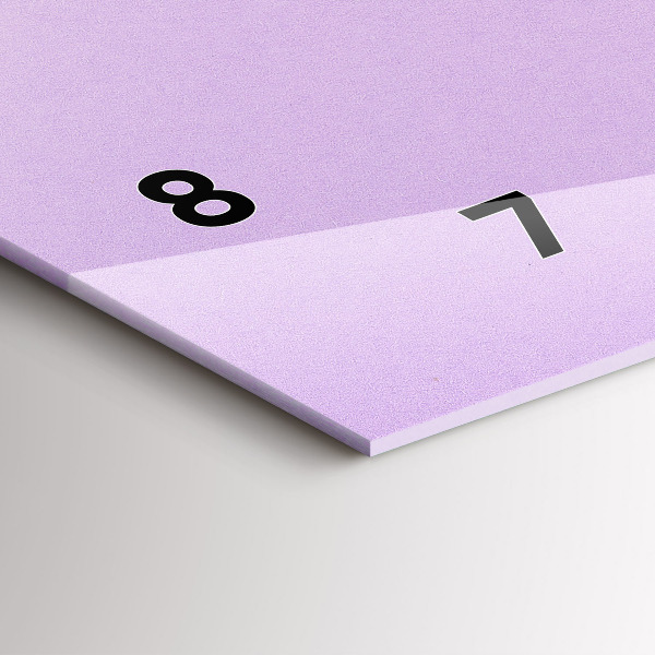 Horloge rectangulaire horizontale Motif pastel