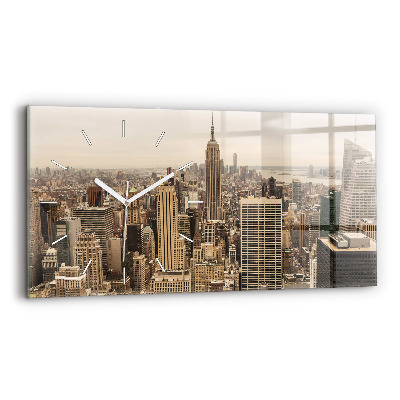 Horloge rectangulaire horizontale Paysage urbain