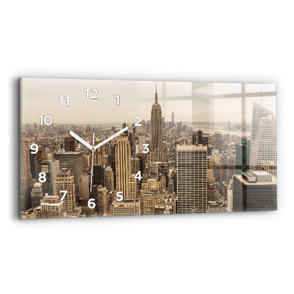 Horloge rectangulaire horizontale Paysage urbain