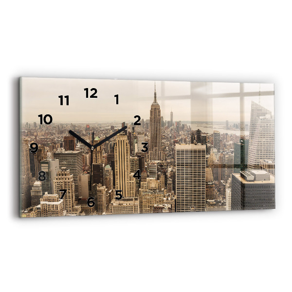 Horloge rectangulaire horizontale Paysage urbain