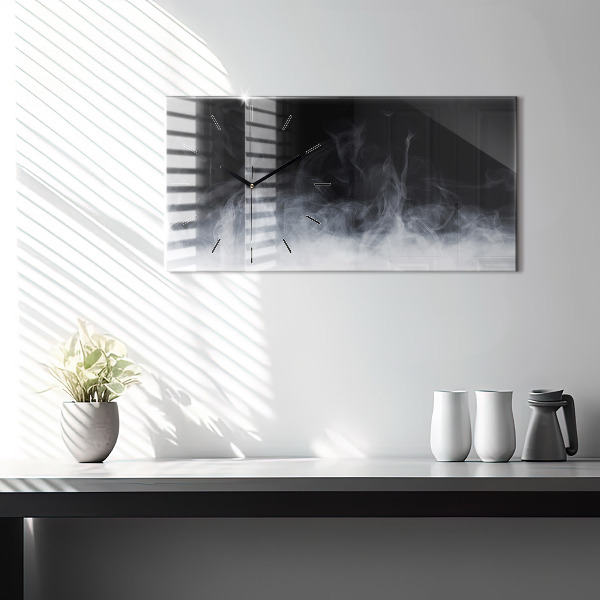 Horloge rectangulaire horizontale Fumée