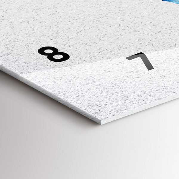 Horloge rectangulaire horizontale 'Carte du monde à l''aquarelle'