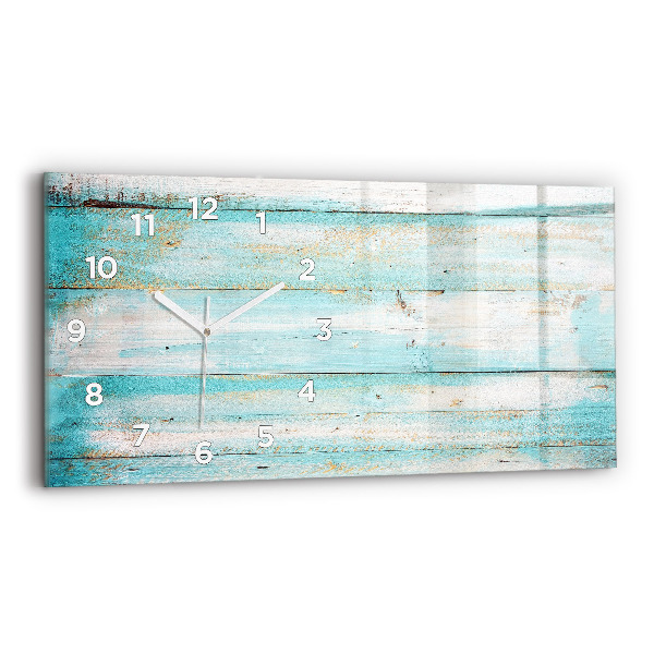 Horloge rectangulaire horizontale Tableaux bleus