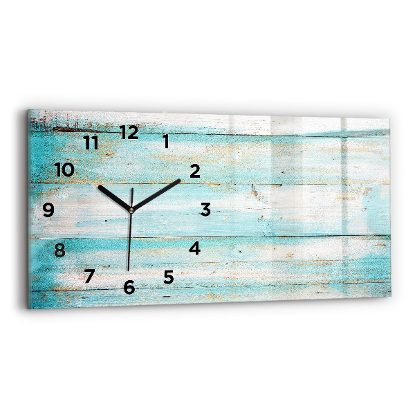 Horloge rectangulaire horizontale Tableaux bleus