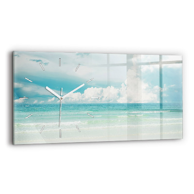 Horloge rectangulaire horizontale Paysage marin