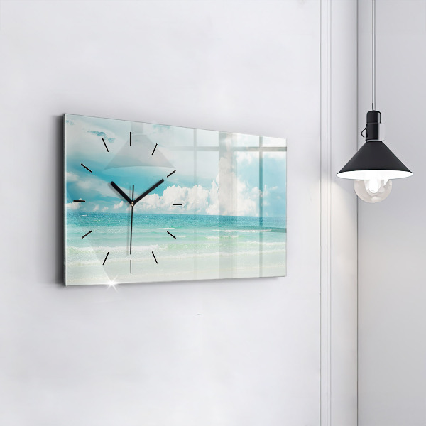 Horloge rectangulaire horizontale Paysage marin