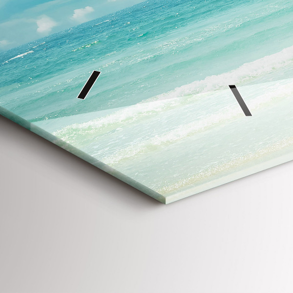 Horloge rectangulaire horizontale Paysage marin