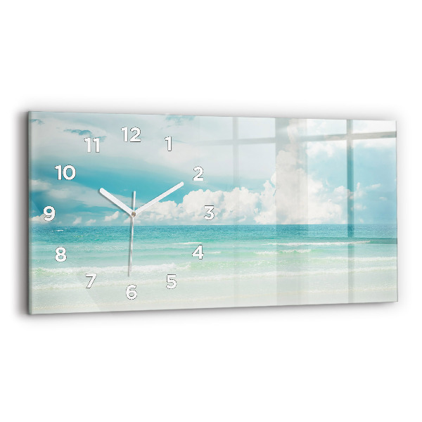 Horloge rectangulaire horizontale Paysage marin