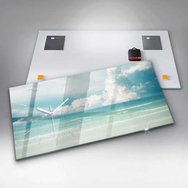 Horloge rectangulaire horizontale Paysage marin
