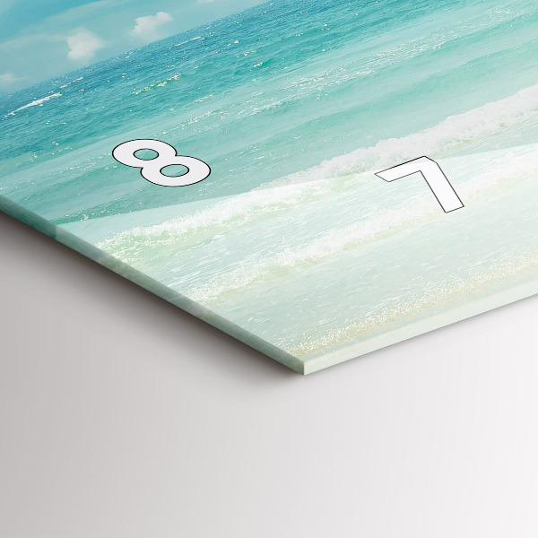 Horloge rectangulaire horizontale Paysage marin