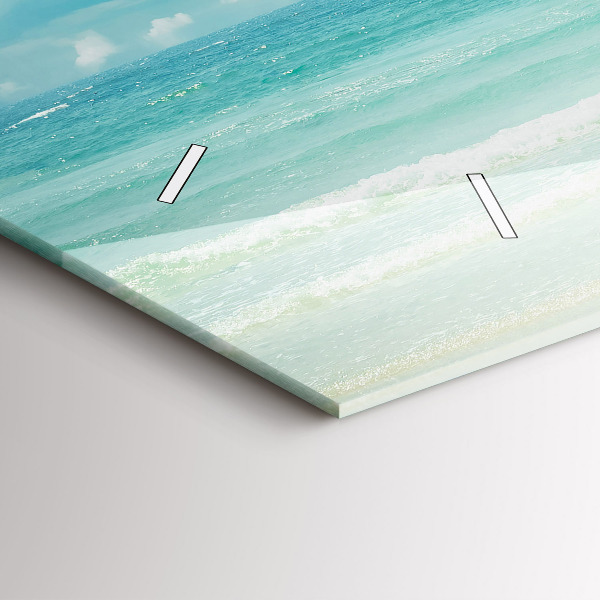 Horloge rectangulaire horizontale Paysage marin