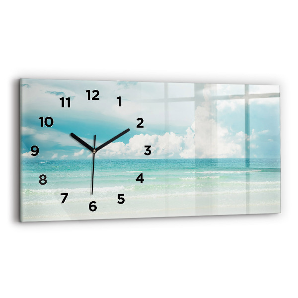 Horloge rectangulaire horizontale Paysage marin