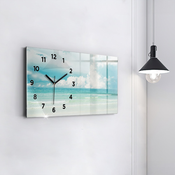 Horloge rectangulaire horizontale Paysage marin