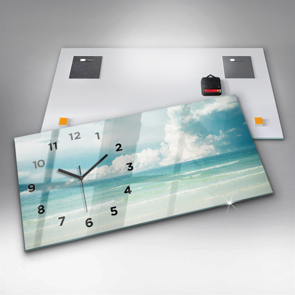 Horloge rectangulaire horizontale Paysage marin
